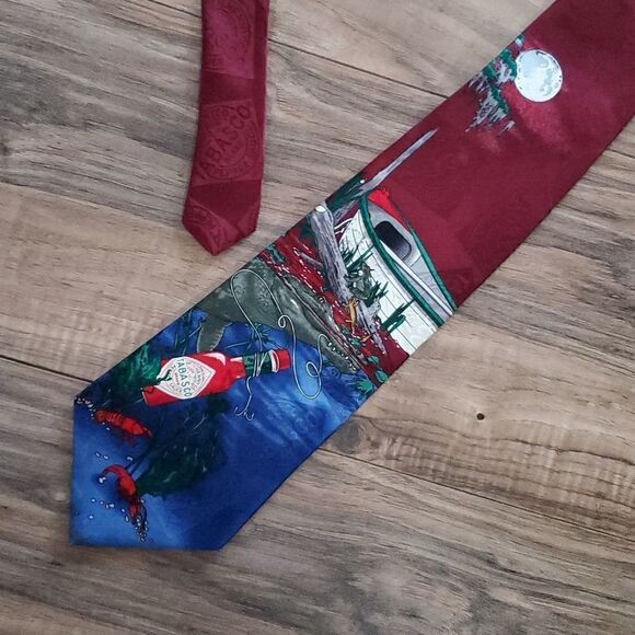 Tabasco | Fishing Alligator Hot Sauce Silk Tie - Picture 2 of 8